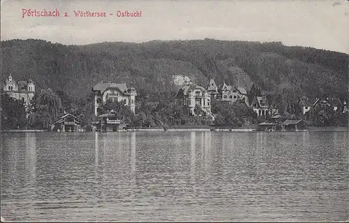 Pörtschach am Wörthersee, Ostbucht, gelaufen 1909