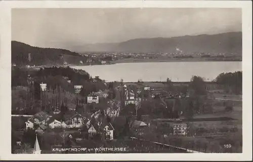 Krumpendorf am Wörthersee, Vue panoramique, couru 1930