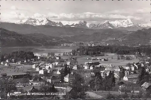 Krumpendorf am Wörthersee mit Karawanken, gelaufen 1957