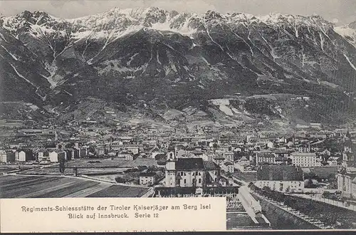 Innsbruck, Regiments-Schiessstätte der Kaiserjäger, ungelaufen