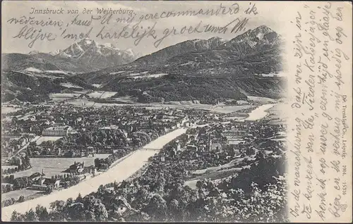 Innsbruck von der Weiherburg, gelaufen