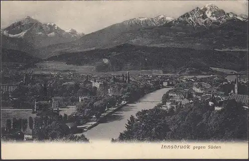 Innsbruck gegen Süden, ungelaufen