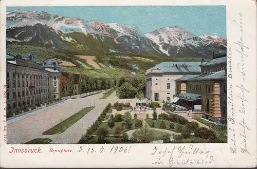 Innsbruck, Rennplatz, gelaufen 1906