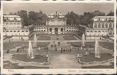Dresden, Zwinger Wallpavillon, gelaufen 1934