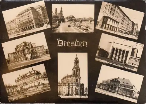 Dresden, Cafe Prag, Oper, Terrassenufer, ungelaufen