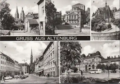Altenburg, Rote Spitzen, Landestheater, Markt, Bahnhof, gelaufen