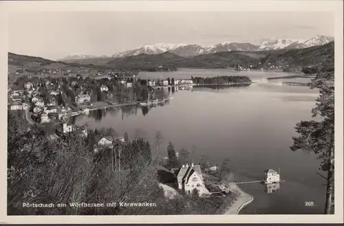 Pörtschach a. Wörthersee, Panoramaansicht, ungelaufen- datiert 1952