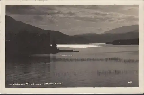 ambiance de soirée au lac Wörthersee avec Reifnitz, couru 1927