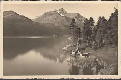 Sils im Engadin, Halbinsel Chastè, gelaufen 1957