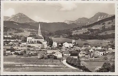 Postcard Châtel St. Denis et le Moléson, inachevé