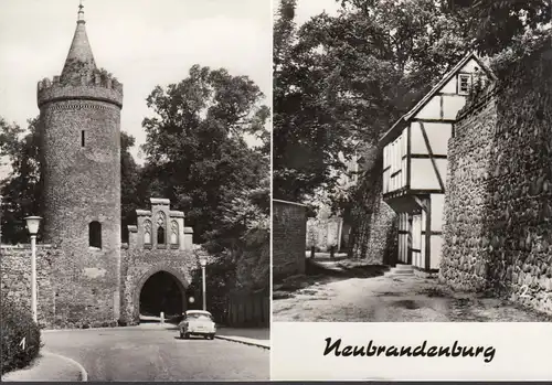 Neubrandenburg, Fangelturm, Wiek Haus, gelaufen