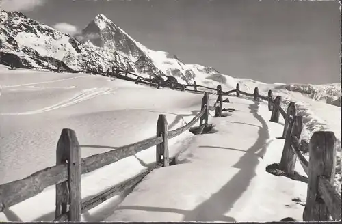 La Dent Blanche, vue de la Forclaz d' Hérens, gelaufen 1966