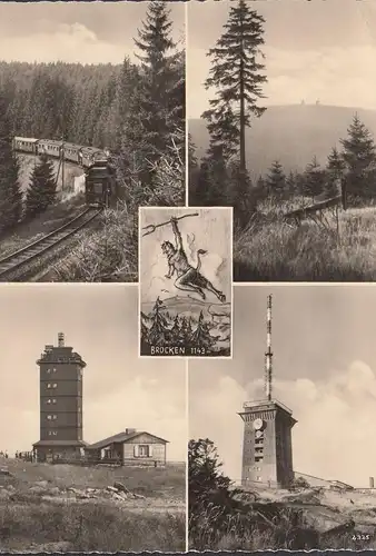 Brocken, Brockenbahn, Brockenwarte, gelaufen