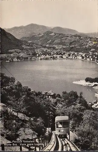 Lugano, Ferrovia funicolare Monte Brè, Vista sopra Lugano, ungelaufen