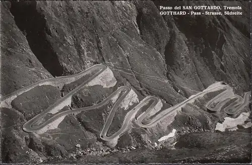 Gotthard Pass Strasse, Südseite, Albergo Monte Prosa, ungelaufen