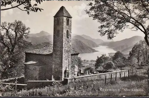 Cademario, Altes Kirchlein, gelaufen 1956