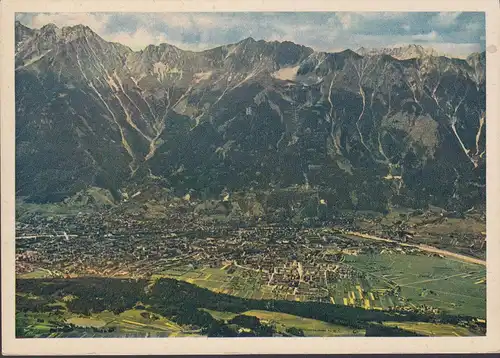 Innsbruck, Patscherkofel contre la chaîne nord, incurvée