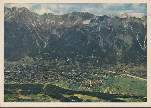 Innsbruck, Patscherkofel contre la chaîne nord, incurvée