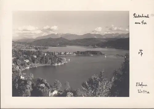 Pörtschach a. Wörthersee, vue panoramique, incurvée