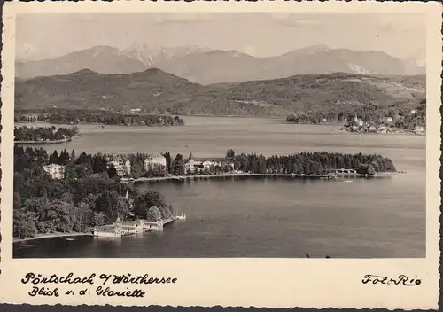 Pörtschach a. Wörthersee, Blick von der Gloriette, gelaufen 1938