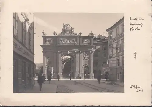 Innsbruck, Triumphpforte, G. Defner, gelaufen 1940