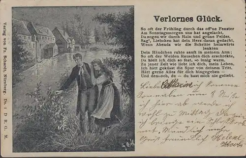 Le bonheur perdu, si souvent le printemps à travers la fenêtre ouverte, couru 1900