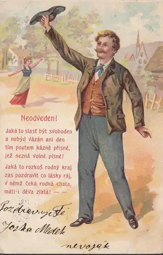 Neodveden! Jaká to slast byt svoboden, gelaufen 1905