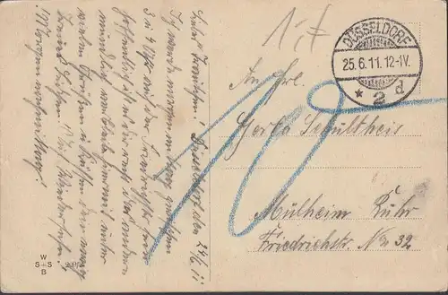 Gruss von der Reise, gelaufen 1911
