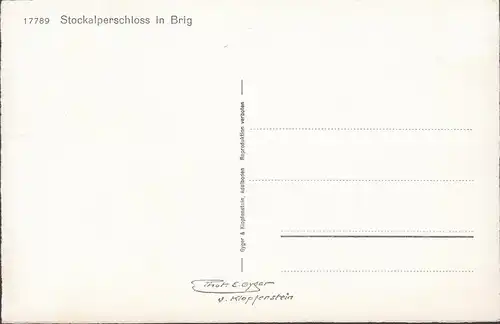 Stockalperschloss in Brig, ungelaufen