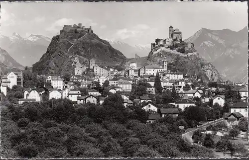 Sion, Vue générale côte ouest, incurvée