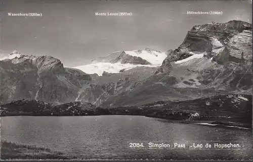 Simplon Pass, Lac de Hopschen, ungelaufen