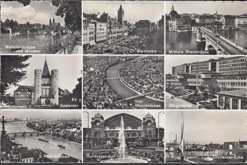 Bâle, Spalentor, hôpital civique, gare fédérale, Markplatz, incurable