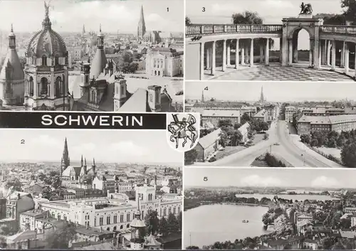 Schwerin, Stadtansichten, Schloßgarten, gelaufen 1980