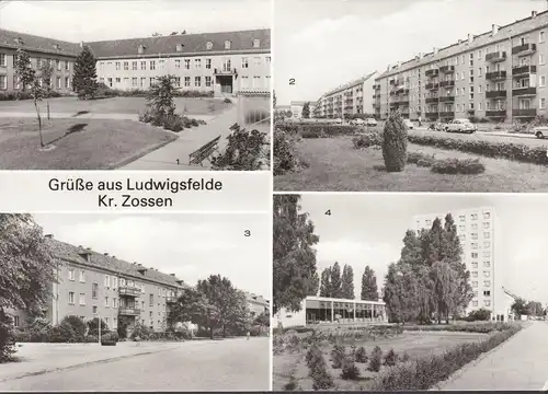Ludwigsfelde, hôpital, Potsdamer Street, rue des jeunes pionniers, couru en 1982