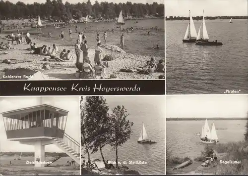 Lohsa, lac Knappent, baie de Koblenzer, voilier, côte raide, non-roulé