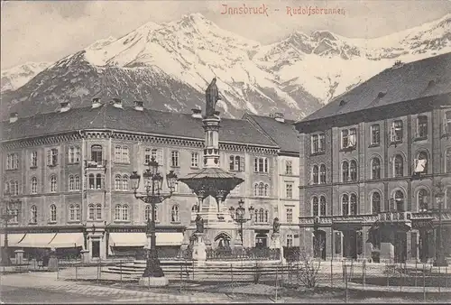 Innsbruck, Rudolfsbrunnen, ungelaufen