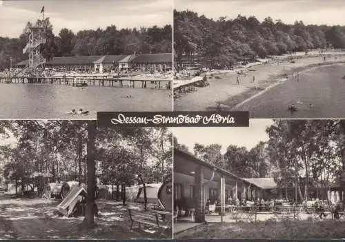 Dessau, Strandbad Adria, Mehrbild, gelaufen 1975