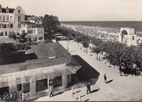 Bansin, Strandblick, Foto Susterssic, Haus der Geschenke, gelaufen 1965