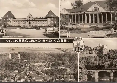 Bad Kösen, Badeanstalt, Kurmittelhaus, Rudelsburg, gelaufen