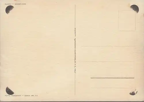 Norvège, Olden, Nordfjord, non-réalisé