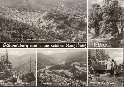 Schwarzburg und Umgebung, Bergbahn, gelaufen 1978