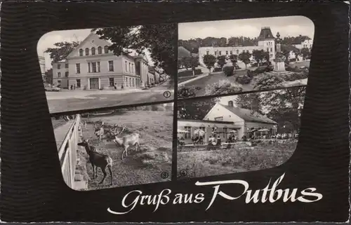 Putbus, théâtre, taverne, marché, Rosencafe, couru 1964