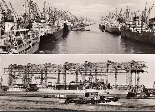 Brême, port d'outre-mer, chantier naval, remorqueur Vesesasack, couru en 1960