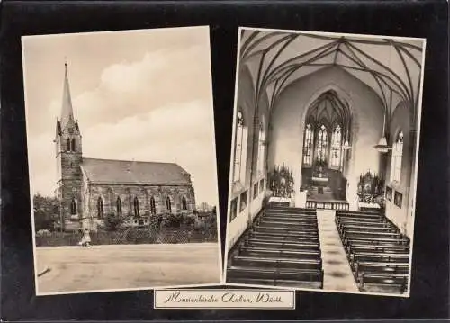 Aalen, Marienkirche, Außen- und Innenansicht, ungelaufen