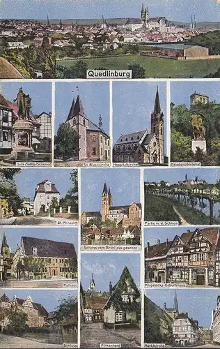 Quedlinburg, Hôtel de ville, château, monument, Églises, incursion