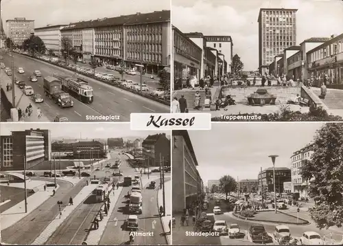 Kassel, Ständeplatz, Altmarkt, Straßenbahn, ungelaufen