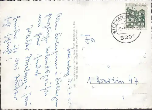 Salutation de Baierbach, pensions, église, couru 1965