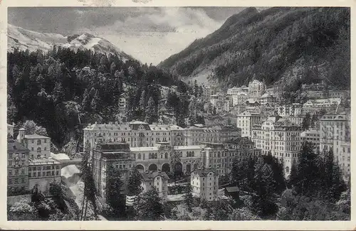 Weltbad Gastein, Stadtansicht, gelaufen 1939