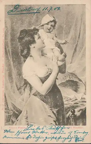 Ernesto Fontana, Mio Bambino, gelaufen 1902