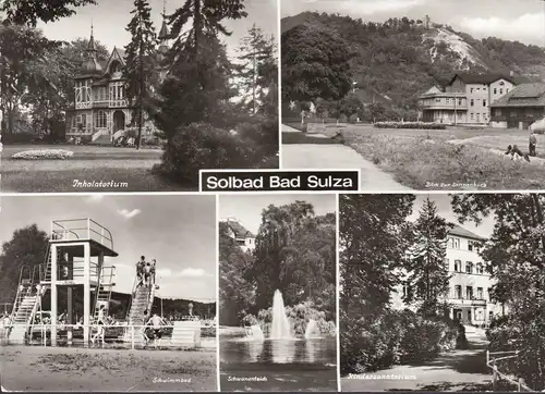 Solbad Bad Sulza, Inhalatorium, Schwimmbad, Kindersanatorium, gelaufen 1982
